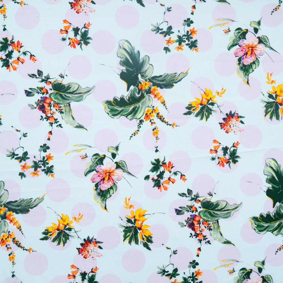 Floral & Spot Printed Luxury Cotton