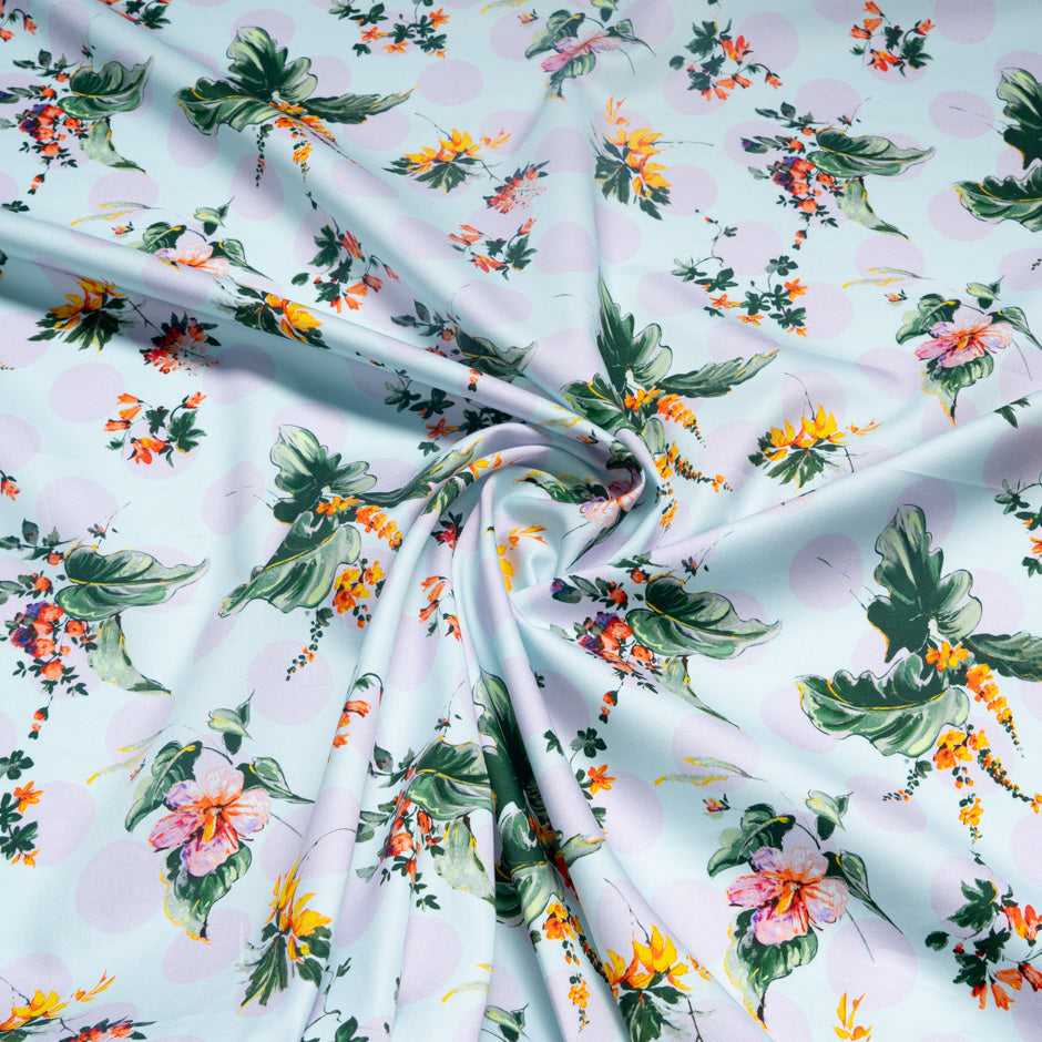 Floral & Spot Printed Luxury Cotton