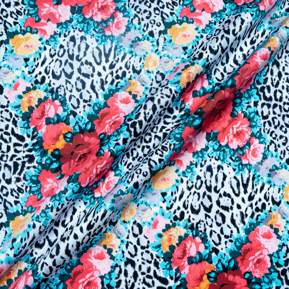 Bright Pink Floral & Animal Printed Luxury Cotton