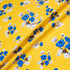 Blue Floral & Yellow Lace Printed Pure Cotton