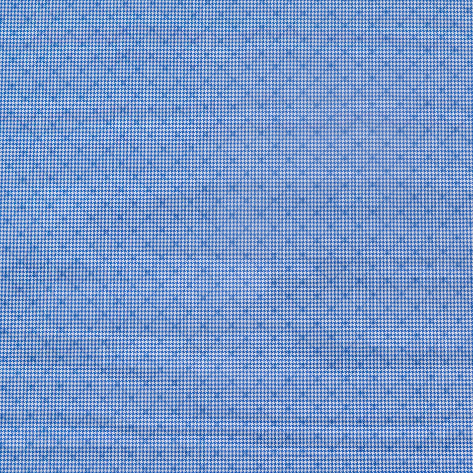 Blue Dogtooth Patterned Pure Wool Shirting