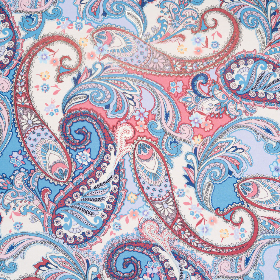 Multi-Coloured Vision Printed Silk Crêpe