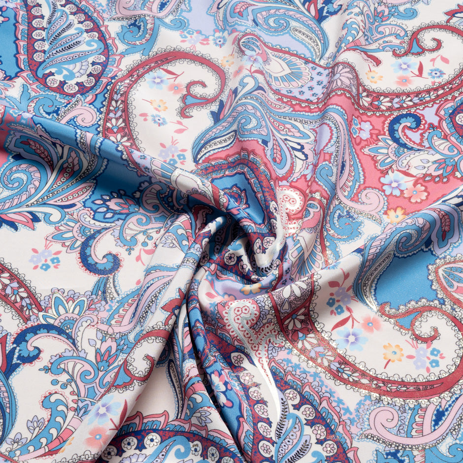 Multi-Coloured Vision Printed Silk Crêpe