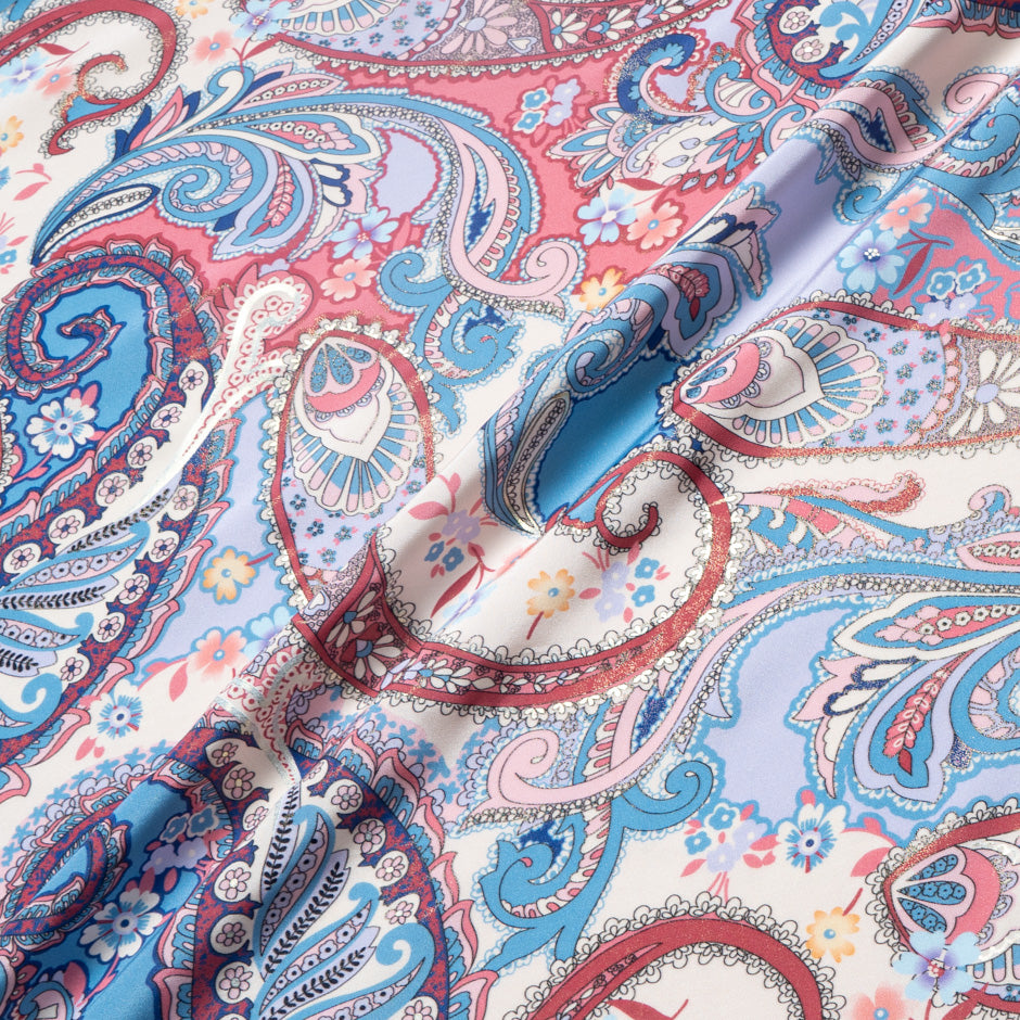 Multi-Coloured Vision Printed Silk Crêpe