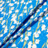 White Snow Drop Printed Rich Blue Silk Jacquard