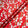 White Lily of the Valley Printed Rich Red Silk Jacquard