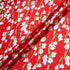 White Snow Drop Printed Deep Red Silk Jacquard