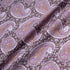 Pink & Brown Paisley Printed Pure Linen