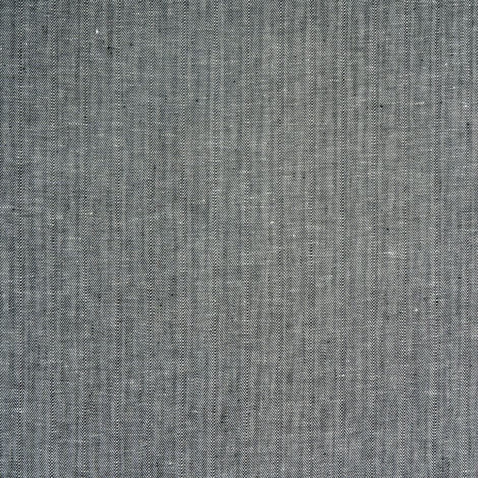 Brown/Grey Double-Sided Herringbone Linen