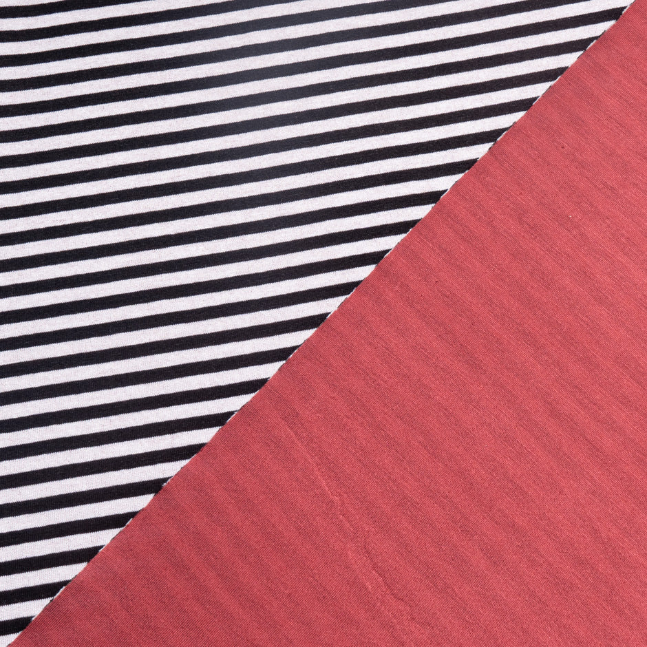 Mono Striped Red Double-Sided Jersey