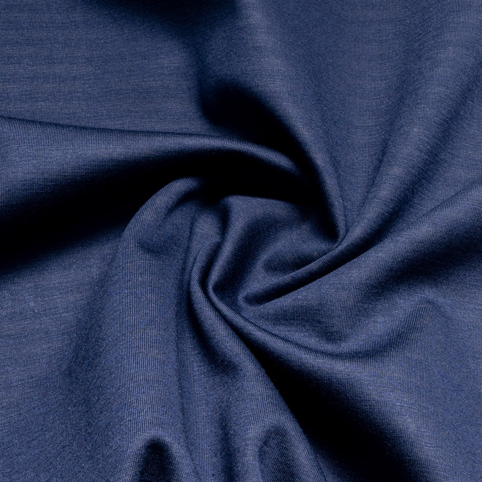 Navy Striped Double-Sided Jersey