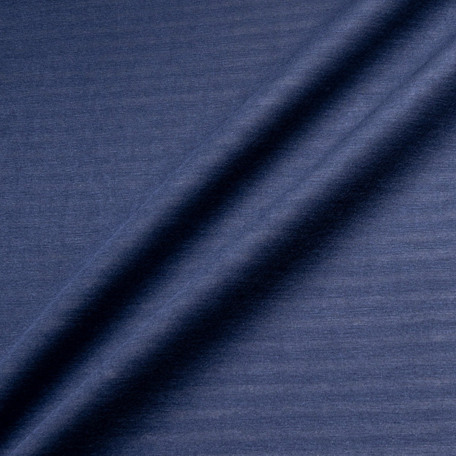 Navy Striped Double-Sided Jersey