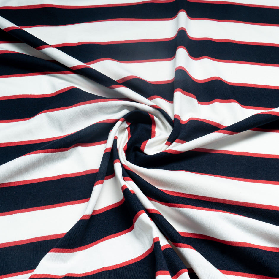 Red, White & Blue Cotton Jersey