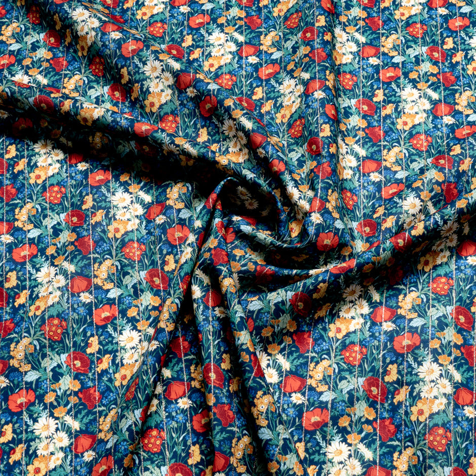 Metallic 'Florence May' Liberty Cotton Tana Lawn
