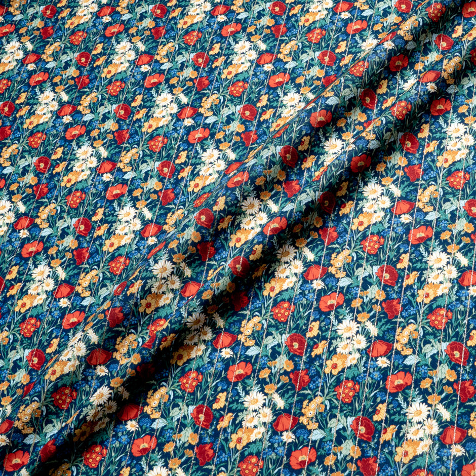 Metallic 'Florence May' Liberty Cotton Tana Lawn