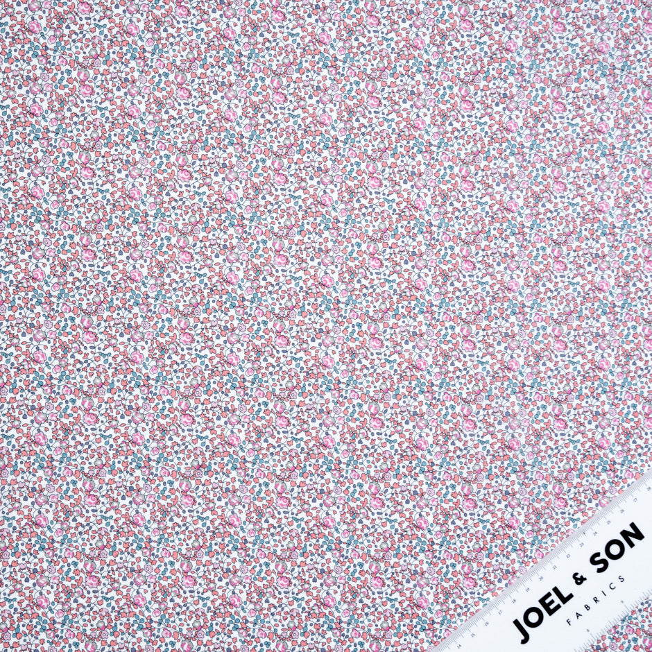 Pink Floral 'Eloise' Cotton Tana Lawn