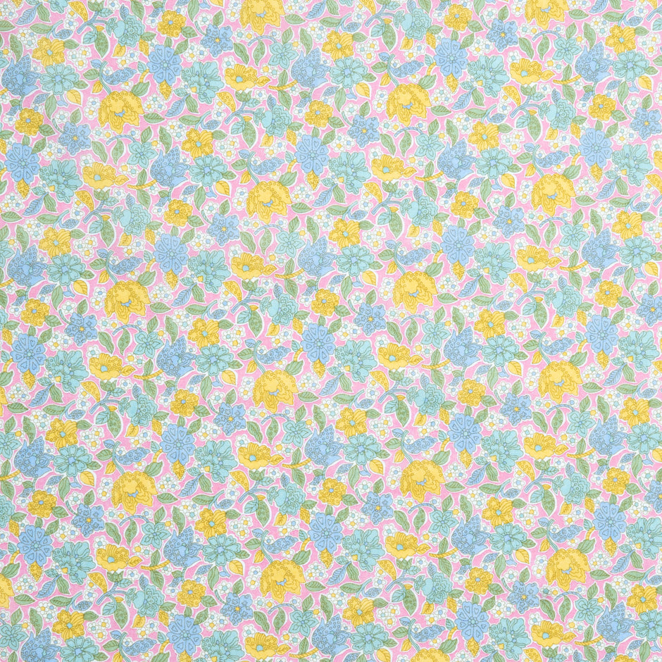 Multi 'Floral Ovation' Liberty Cotton Tana Lawn