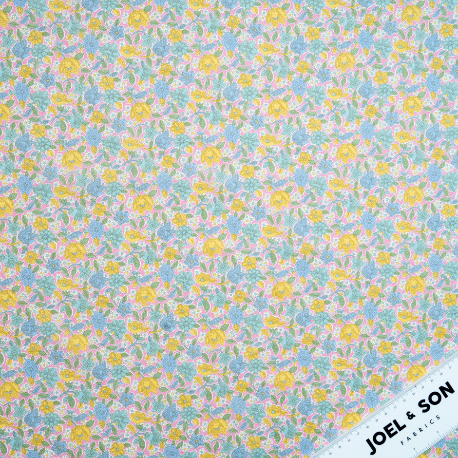 Multi 'Floral Ovation' Liberty Cotton Tana Lawn