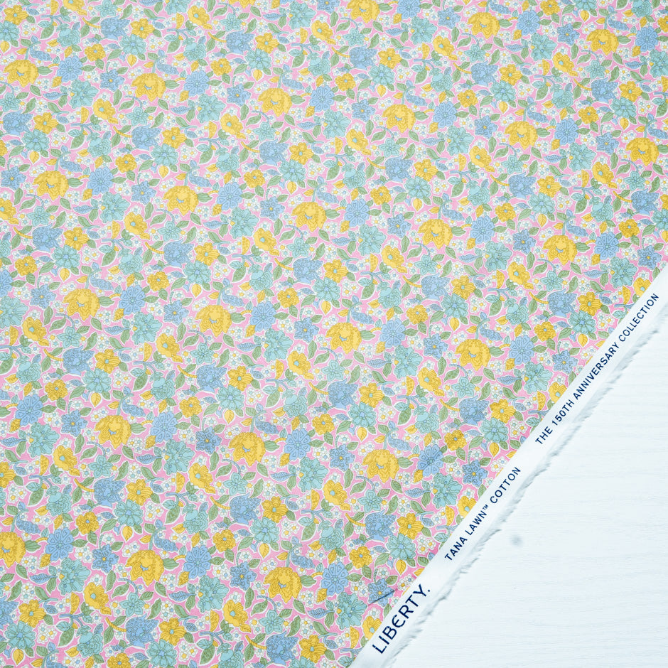 Multi 'Floral Ovation' Liberty Cotton Tana Lawn
