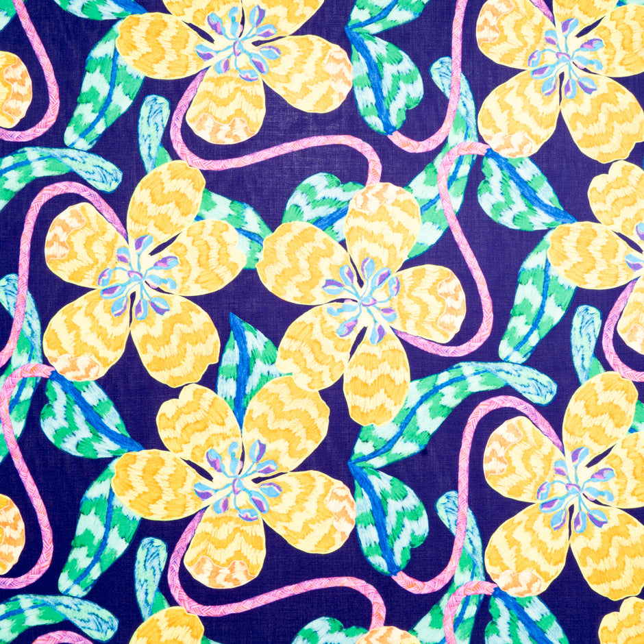 Yellow 'Leading Lady' Liberty Cotton Tana Lawn