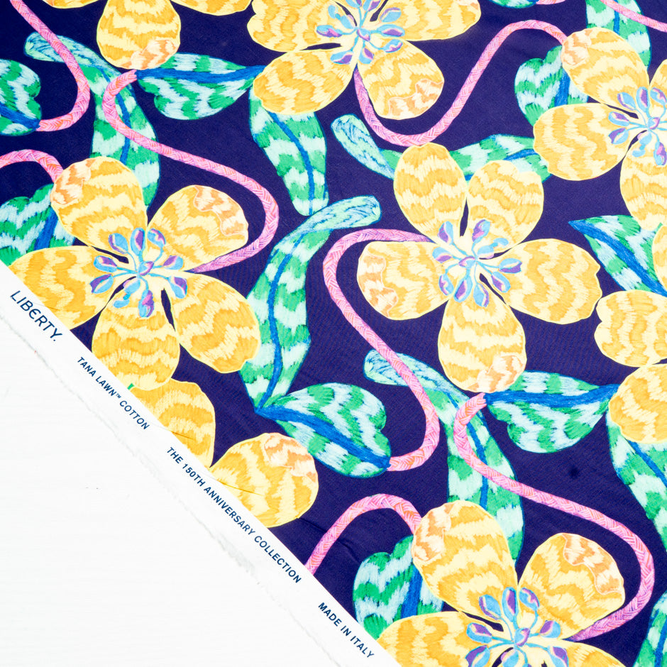 Yellow 'Leading Lady' Liberty Cotton Tana Lawn