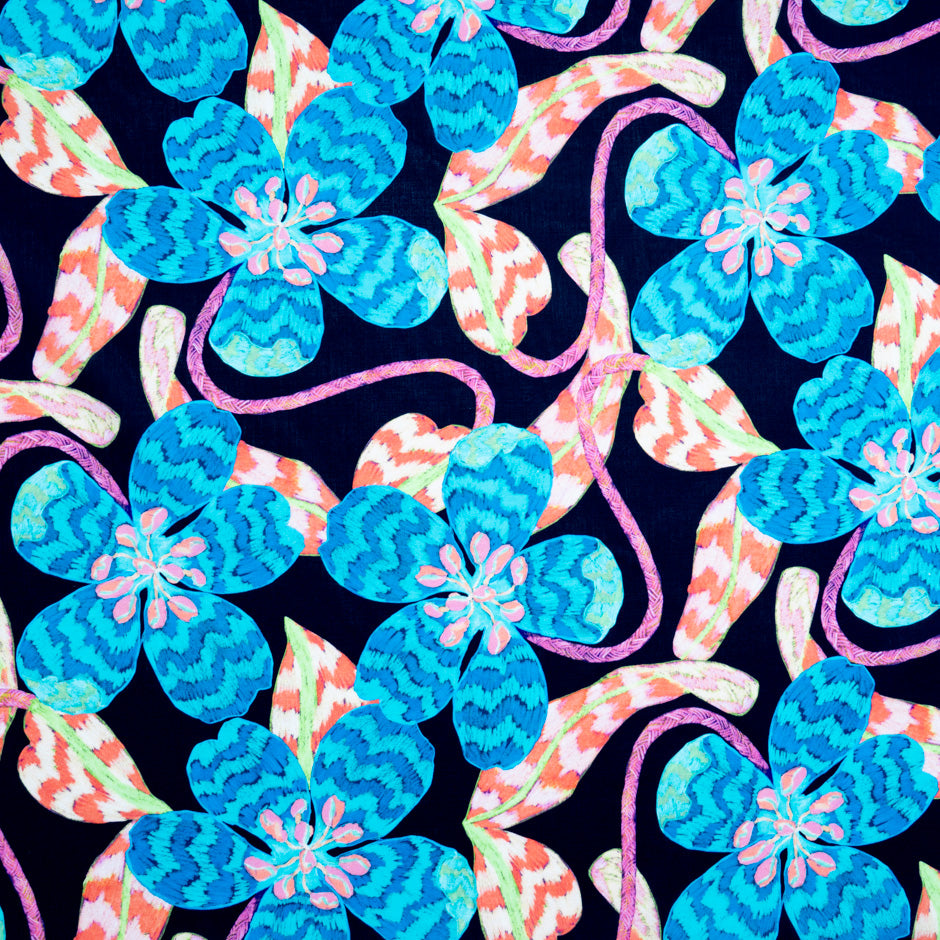 Blue 'Leading Lady' Liberty Cotton Tana Lawn