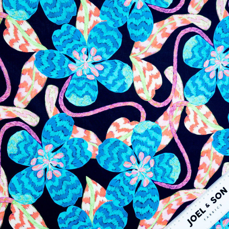 Blue 'Leading Lady' Liberty Cotton Tana Lawn