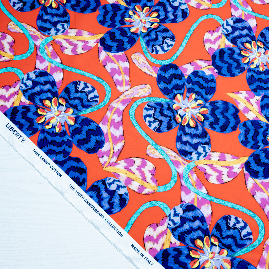 Purple 'Leading Lady' Liberty Cotton Tana Lawn