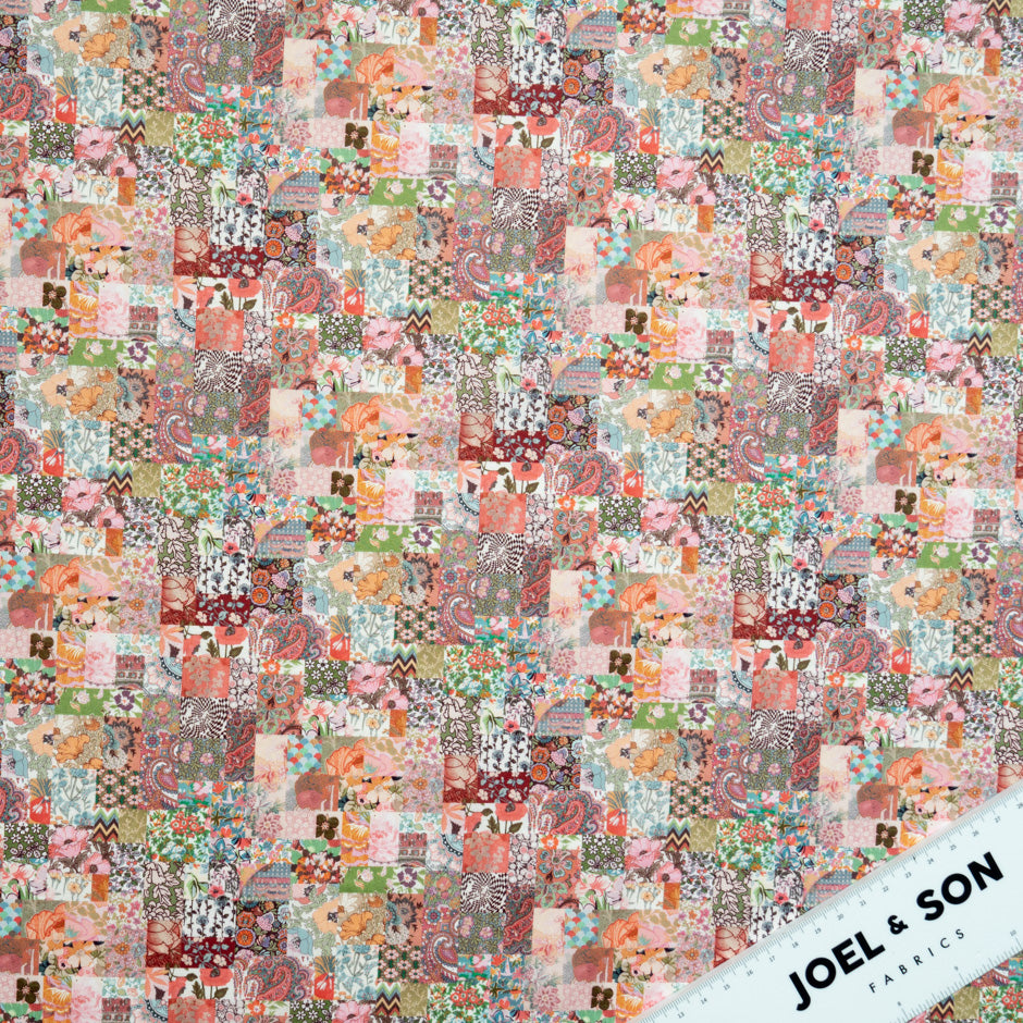 Pink 'Archive Patchwork' Liberty Cotton Tana Lawn