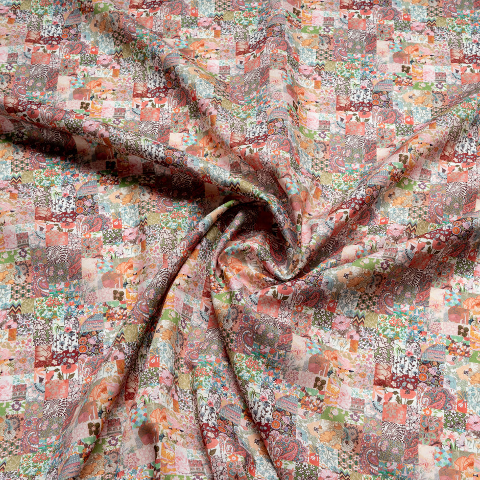 Pink 'Archive Patchwork' Liberty Cotton Tana Lawn