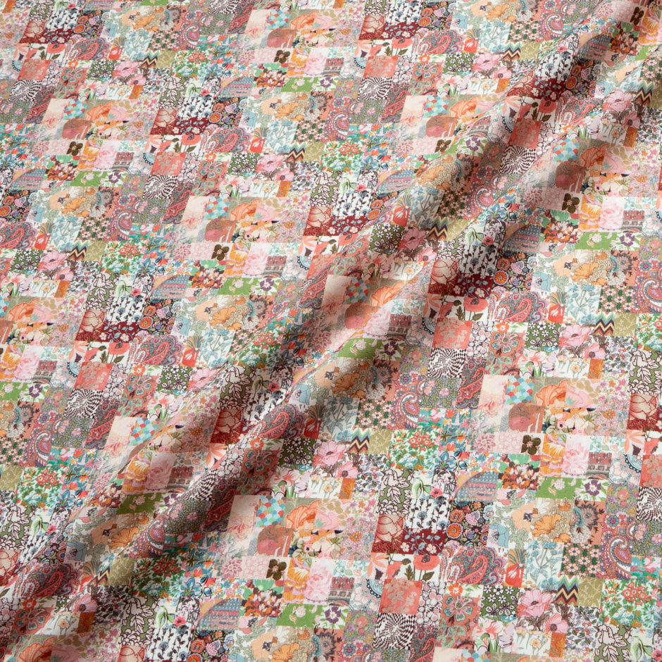 Pink 'Archive Patchwork' Liberty Cotton Tana Lawn