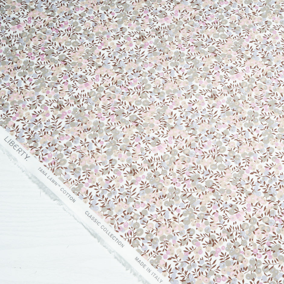 Beige 'Wiltshire' Liberty Cotton Tana Lawn