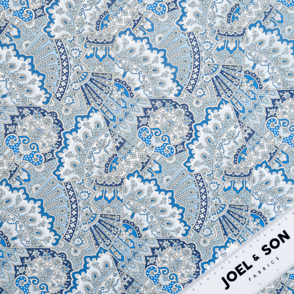 Blue 'Emporium' Liberty Cotton Tana Lawn