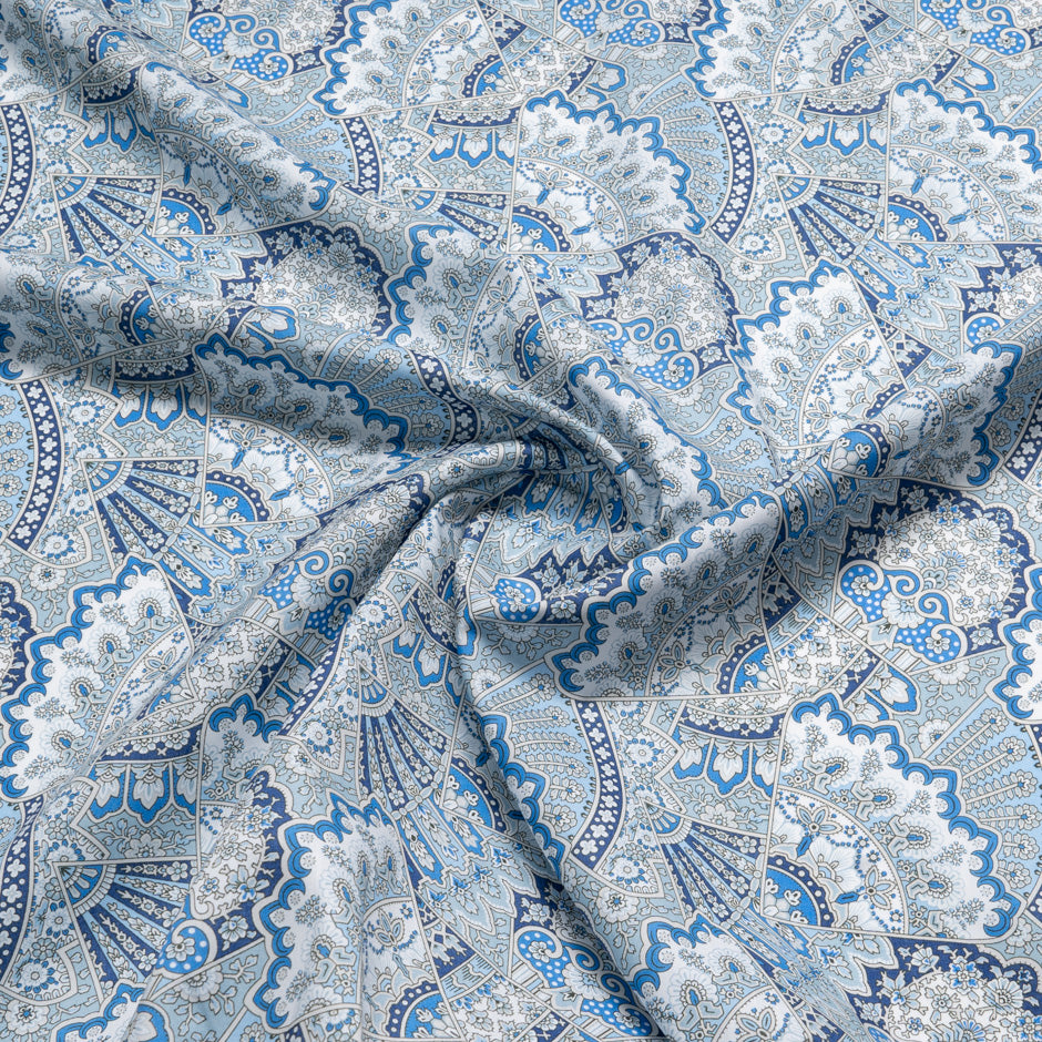 Blue 'Emporium' Liberty Cotton Tana Lawn