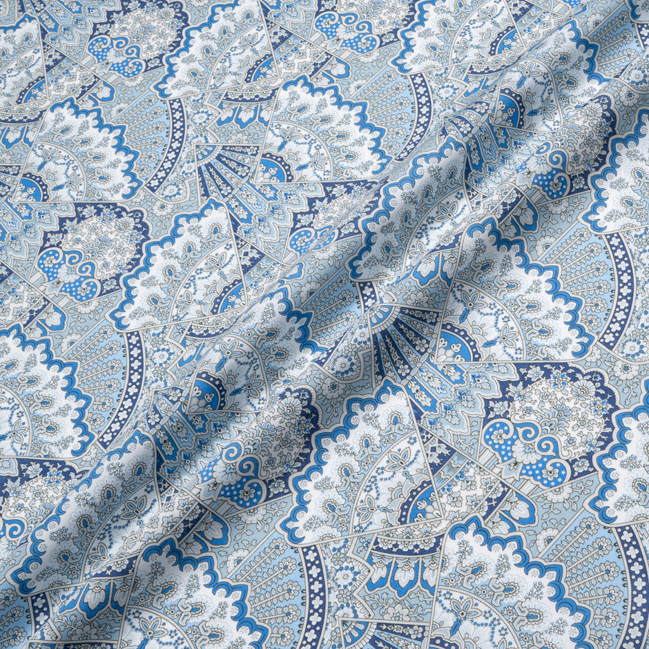 Blue 'Emporium' Liberty Cotton Tana Lawn