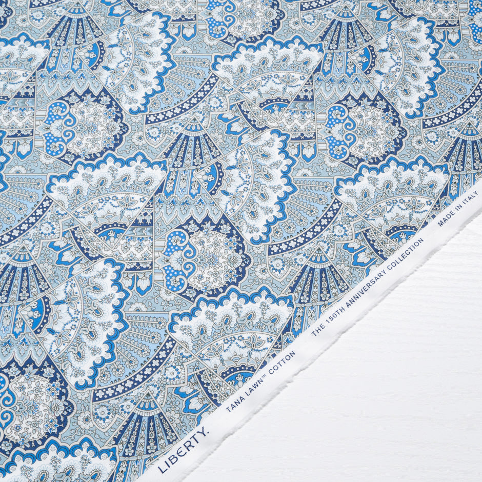 Blue 'Emporium' Liberty Cotton Tana Lawn
