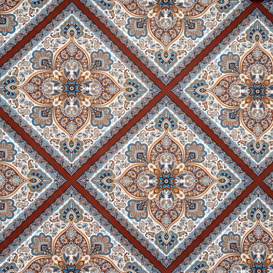 Brown 'Shawl Hall' Liberty Cotton Tana Lawn