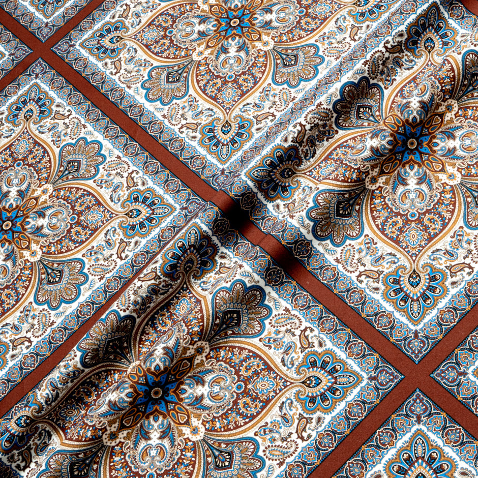 Brown 'Shawl Hall' Liberty Cotton Tana Lawn