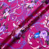 Purple Floral Pink Printed Merino Wool