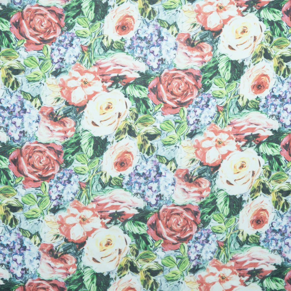 Multi Floral Printed Pure Silk Chiffon