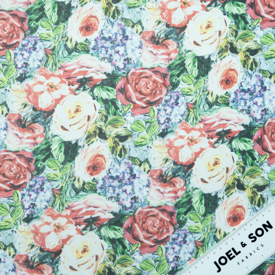 Multi Floral Printed Pure Silk Chiffon