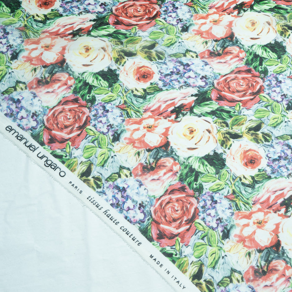 Multi Floral Printed Pure Silk Chiffon