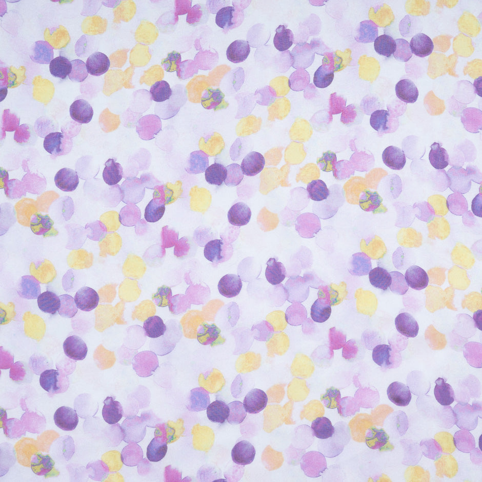 Spot Printed Lilac Pure Silk Chiffon (A 2.85m Piece)