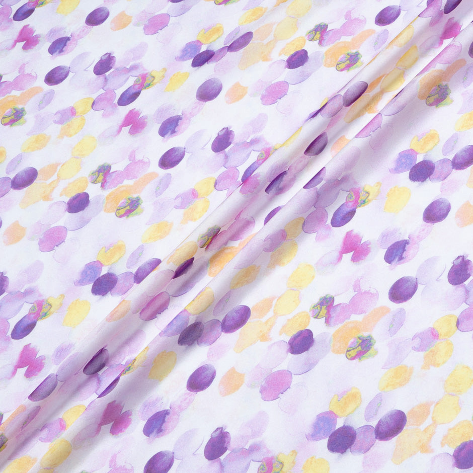 Spot Printed Lilac Pure Silk Chiffon (A 2.85m Piece)