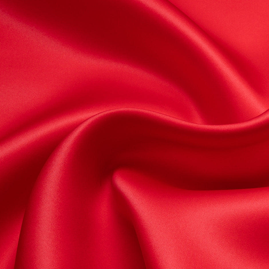 Bright Red Double Silk Organza