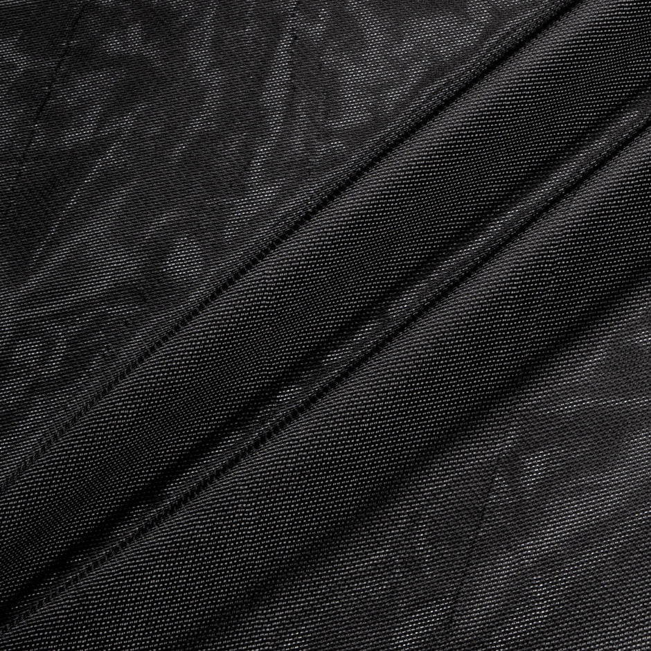 Black Woven Silk Gazar