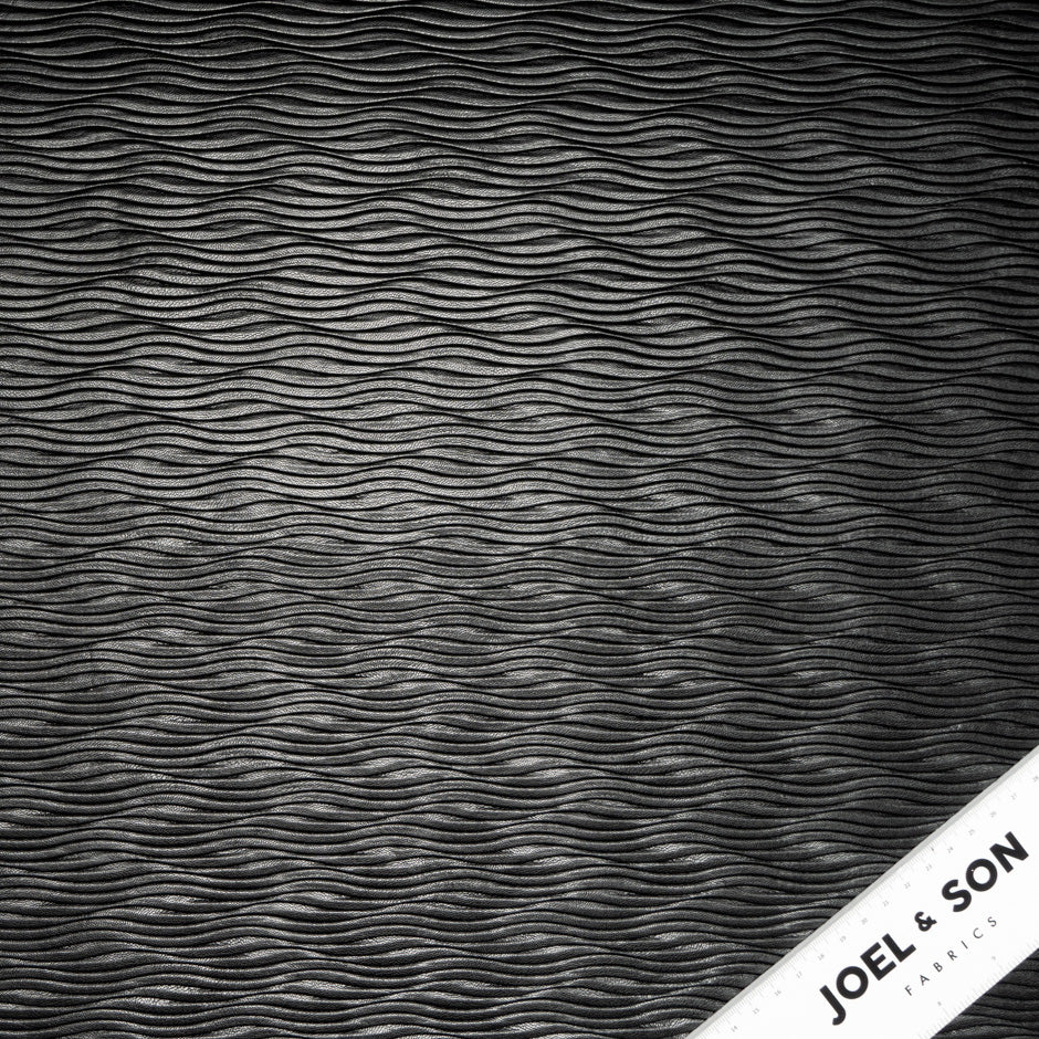 Black Pleated PVC