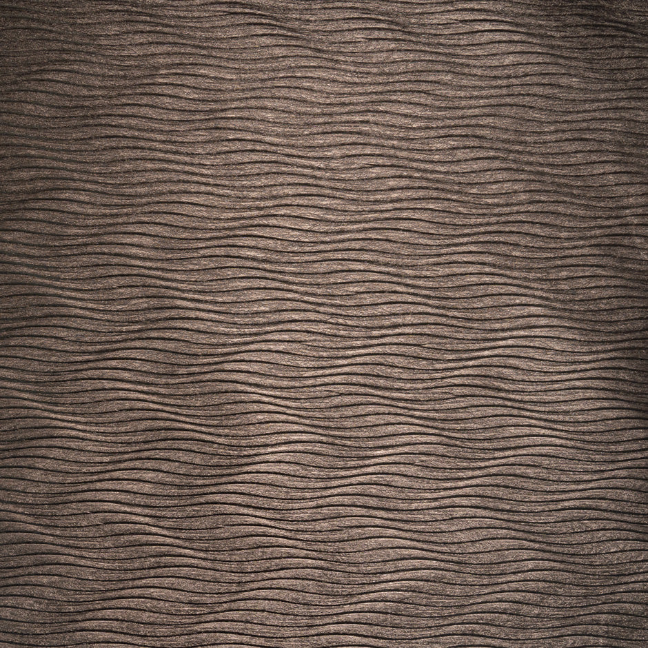 Chocolate Brown Pleated PVC