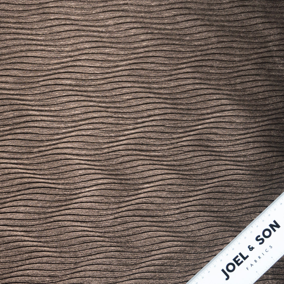 Chocolate Brown Pleated PVC