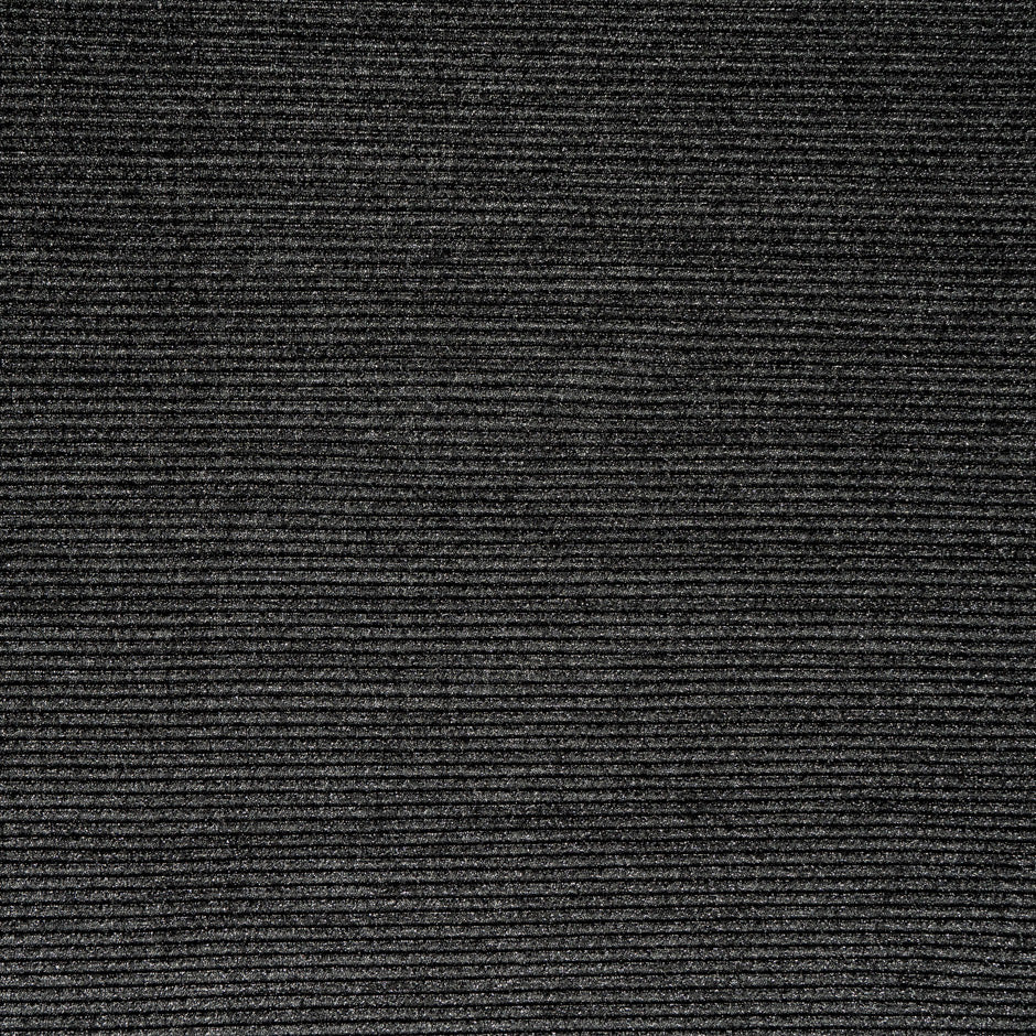 Black Metallic Knitted Plissé Jersey